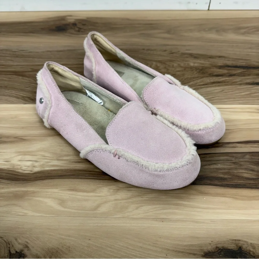 Ugg Pink Suede girls Loafers